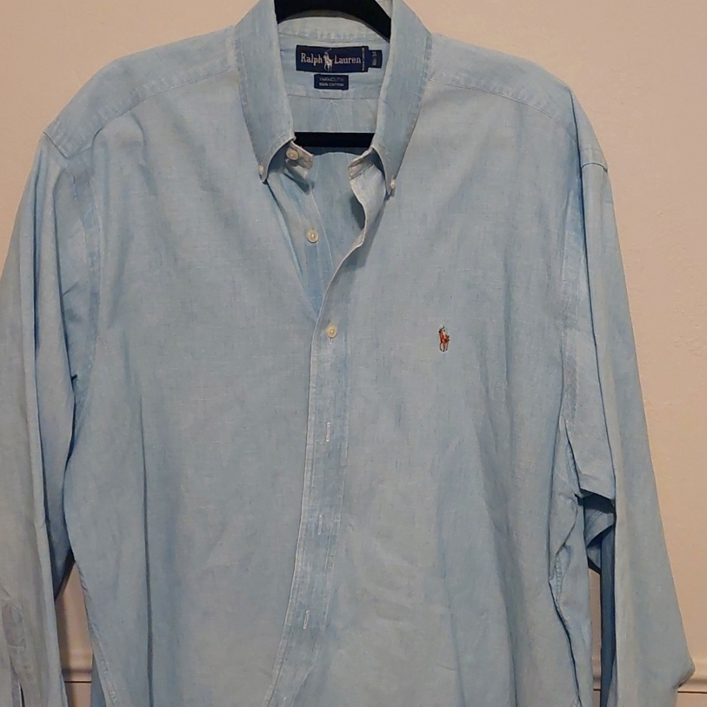 Ralph Lauren Light Blue Button Up 16 1/2-34
